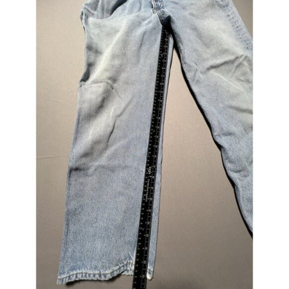 Agolde Jeans Womens Size 29 Blue 90's Straight High Rise ButtonFly Cropped 32x26 - Picture 15 of 16